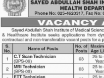 NTS 49 JOBS 2019 Technician FOR(C.T Scan, MRI, ETT, CSSD, ICU, Anesthesia), Staff Nurse etc., BPS 9- 16 NTS JOBS 2019 APPLY HERE