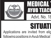 NTS 100 JOBS FOR CHARGE NURSE IN Ayub Teaching Hospital, Abbottabad NTS JOBS 2019 APPLY HERE